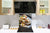 Paraschizzi in vetro temperato stampato – Paraspruzzi da cucina in vetro BS23 Serie cibo tradizionale europeo: Gnocchi 1