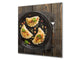 Aufgedrucktes Hartglas-Wandkunstwerk – Glasküchenrückwand BS23 Serie traditionelles europäisches Essen:  Dumplings 4