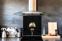 Printed tempered glass backsplash – BS23 European tradicional food Series: Ravioli On A Fork