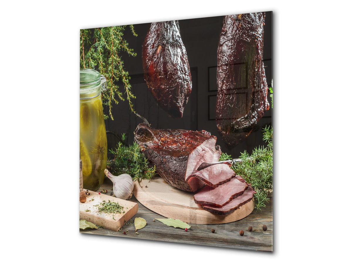 Pantalla anti-salpicaduras cocina - Serie Comida tradicional europea BS23  Pepinos En Escabeche 2