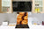 Aufgedrucktes Hartglas-Wandkunstwerk – Glasküchenrückwand BS23 Serie traditionelles europäisches Essen:  Cheese Oscypek 1