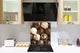 Paraschizzi fornelli vetro temperato – Pannello in vetro – Paraspruzzi lavandino BS07 Serie dessert: Dolci Cioccolatini 1