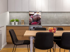 Tempered glass Cooker backsplash BS07 Desserts Series: Sweets Chocolates 3
