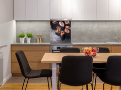 Tempered glass Cooker backsplash BS07 Desserts Series: Sweets Chocolates 4