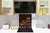 Pantalla anti-salpicaduras cocina – Frente de cocina de cristal templado – BS07 Serie desiertos: Chocolate Cafe