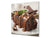 Panneau en verre de sécurité de cuisine BS07 Série desserts: Gâteau au chocolat