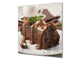 Glasrückwand mit atemberaubendem Aufdruck – Küchenwandpaneele aus gehärtetem Glas BS07 Serie Desserts:  Chocolate Cake