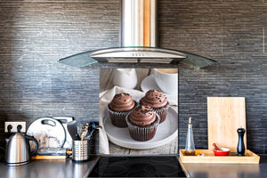 Panneau en verre de sécurité de cuisine BS07 Série desserts: Petit gâteau muffin 3