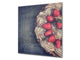 Pantalla anti-salpicaduras cocina – Frente de cocina de cristal templado – BS07 Serie desiertos: Tarta De Fresas 2
