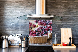 Paraschizzi fornelli vetro temperato – Pannello in vetro – Paraspruzzi lavandino BS07 Serie dessert: Torta Cupcake