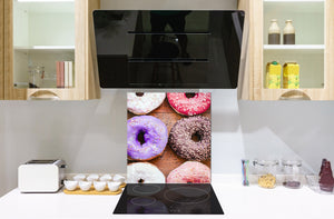 Stunning printed Glass backsplash BS06 Pastries and sweets: Donut Donut