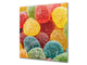 Stunning printed Glass backsplash BS06 Pastries and sweets: Colored Jellies