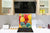 Antiéclaboussures de cuisine en verre BS06 Pâtisseries et desserts  Gelées Colorées