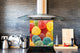 Stunning printed Glass backsplash BS06 Pastries and sweets: Colored Jellies