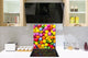 Protector antisalpicaduras – Panel de vidrio para cocina – BS06 Serie postres y dulces: Caramelos de colores