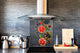 Stunning printed Glass backsplash BS06 Pastries and sweets: Muffins With Fruits