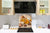 Magnifico paraschizzi in vetro stampato – Pannello in vetro temperato da cucina BS06 Pasticcini e dolci : Miele Anice alla cannella