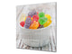 Stunning printed Glass backsplash BS06 Pastries and sweets: Colorful Jelly Beans 1