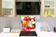 Protector antisalpicaduras – Panel de vidrio para cocina – BS06 Serie postres y dulces: Habas de jalea de colores 3