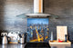 Glasrückwand mit atemberaubendem Aufdruck – Küchenwandpaneele aus gehärtetem Glas BS25 Serie Städte:  City Panorama 13