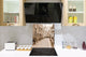 Glasrückwand mit atemberaubendem Aufdruck – Küchenwandpaneele aus gehärtetem Glas BS25 Serie Städte:  Sepia City 2