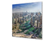Soporte de vidrio - Placa para salpicaduras de fregadero ; Serie ciudades BS25  Panorama de la ciudad 18