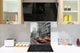 Glasrückwand mit atemberaubendem Aufdruck – Küchenwandpaneele aus gehärtetem Glas BS25 Serie Städte:  Usa Cars 2
