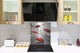 Fond en verre renforcé – Antiprojections en verre – Antiéclaboussures cuisine e salle de bain BS25 Série villes  Parapluies de rue