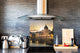 Tempered glass kitchen wall panel BS24 Bridges Series: City Panorama 20
