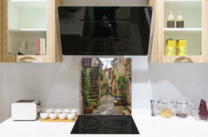 Glasrückwand mit atemberaubendem Aufdruck – Küchenwandpaneele aus gehärtetem Glas BS25 Serie Städte:  Streets Of The World 13