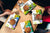 Set von 4 Schneidbrettern aus Hartglas; MD04 Fruits and veggies Series: Fresh food BIO 4