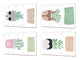 Set de 4 tablas para el pan - conjunto de tablas para picar ; Serie de dibujos animados MD03  Estilo danés 2