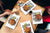Tablas de picar de cristal templado - 4 bandejas para servir la comida: Series de Aforismos MD07: Cocinemos