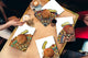 Juego de 4 tablas de cortar: juego de 4 piezas de tabla de quesos; Serie de mandalas MD02: Retro Oriental 1