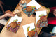 Juego de 4 tablas de cortar: juego de 4 piezas de tabla de quesos; Serie de mandalas MD02: Retro oriental 2
