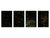 Conjunto de tablas para picar - 4 Tablas de cortar decorativas: Serie de pintura abstracta MD09: Confeti de colores