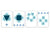 Set von 4 Hackbrettern aus Hartglas mit modernen Designs; MD10 Geometric Art Series: Ethnic boards