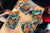 Quattro taglieri da cucina – Taglieri in vetro 20 x 30 cm (8x12 pollici); MD08 Serie Pieno di colori: Doodle sott'acqua