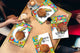 Tablas de picar de cristal templado - 4 bandejas para servir la comida: Series de Aforismos MD07: Fiesta de verano