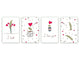 Conjunto de tablas para toda la familia: Serie de neón MD05: Flor en maceta amor