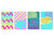 Set von vier dekorativen Schneidbrettern aus Glas – Servierplatten – Käsebretter; MD09 Abstract painting Series: Colorful Paints