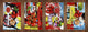 Set von vier dekorativen Schneidbrettern aus Glas – Servierplatten – Käsebretter; MD09 Abstract painting Series: Contemporary painting