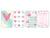 Planches à découper (lot de 4 pièces) en verre non poreux ; MD05 Série néon: Amour de la Saint Valentin