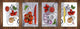 Hackbrett-Set – Rutschfestes Set von vier Hackbrettern; MD06 Flowers Series: Geometric Flowers
