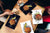 Quatre planches de cuisine MD08 Série Pleine de couleur: Moonlight vintage engraving