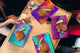 Conjunto de tablas para picar - 4 Tablas de cortar decorativas: Serie de pintura abstracta MD09: Tableros INSPIRE