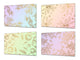 Lot de planches à découper – Lot de quatre planches à découper antidérapantes ; MD06 Série de fleurs:Set de baies de couleur