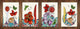 Set von 4 Schneidbrettern – 4-teiliges Käsebrett-Set; MD02 Mandalas Series: Ottoman motifs