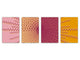 Quatre planches de cuisine; MD08 Série Pleine de couleur: Goût de triangle