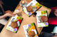 Set di quattro taglieri in vetro temperato; MD04 Serie di frutta e verdura:Etichette alimentari BIO 1